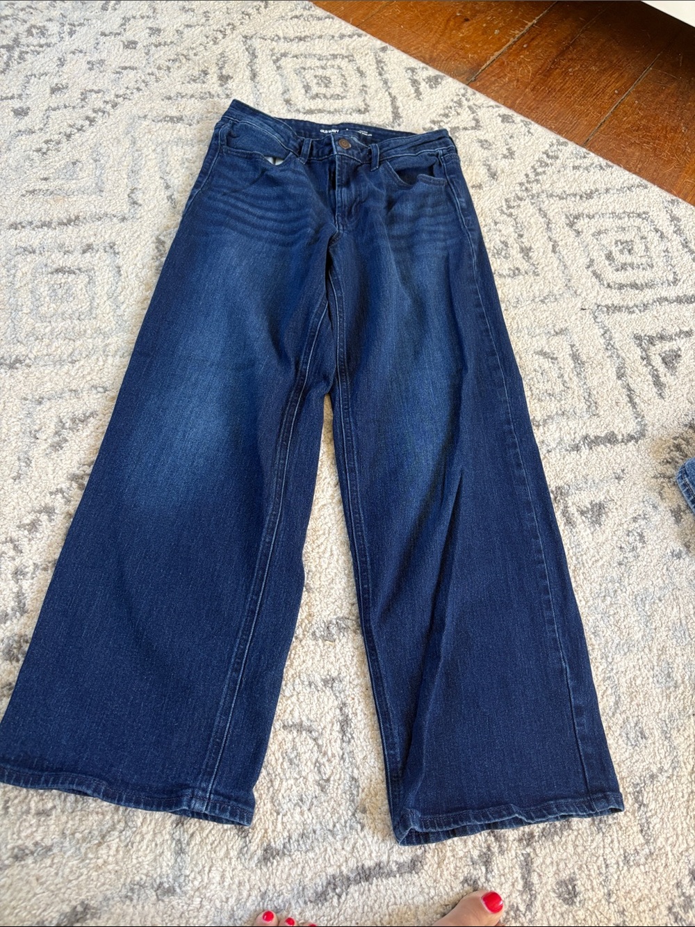 Old Navy Dark Blue Wide Leg Jeans
